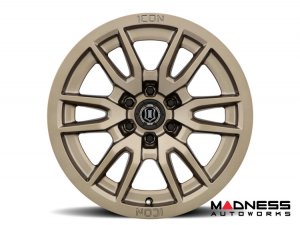 Ford Bronco Custom Wheels (1) - Vector 6 - Bronze - 17 X 8.5 / 6 x 5.5 / 0 / 4.75" - Icon 